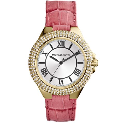 michael kors watch pink strap|Michael Kors Watch straps ladies.